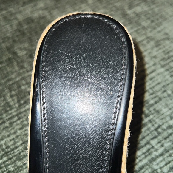 BURBERRY NOVA CHECK ESPARDRILLE/ WEDGES/SLIDE ON SANDALS—US 9 or UK 40 - Picture 10 of 15